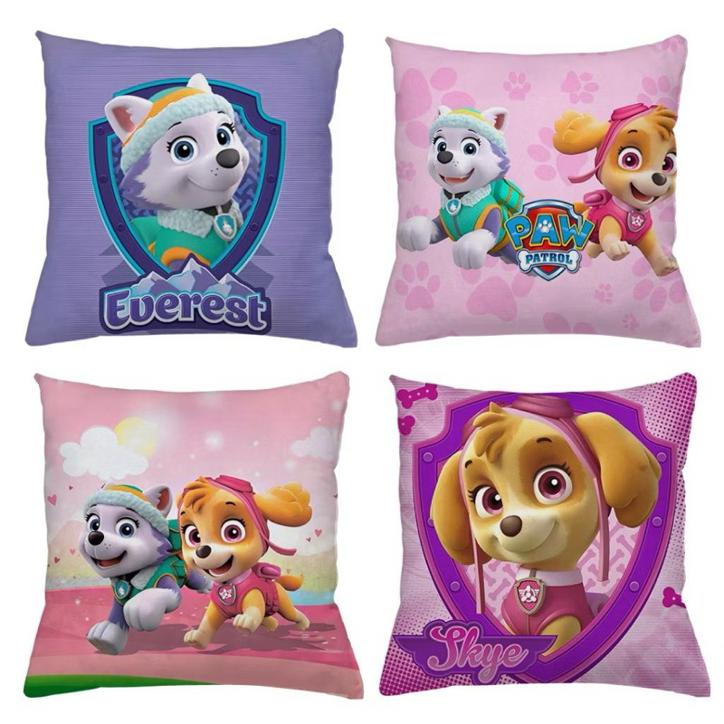 KIT 4 CAPAS DE ALMOFADAS PATRULHA CANINA, CHASE, SKYE, ROCKY, MARSHAL  - TAMANHO 45X45