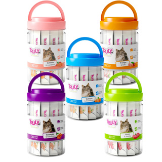 Petisco Para Gatos Tipo Churu Truly Creamy cremoso com 30uni Tubos X 14g 420g em Oferta na Shopee