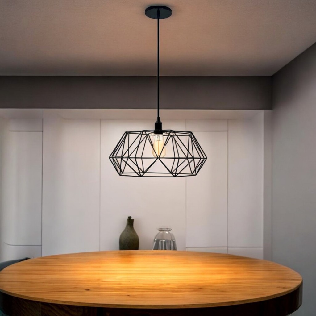 Pendente Luminária Aramado Estádio Luminária Lustre Luxo Balcão Industrial Moderno