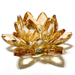 Flor de Lotus  Ambar Cristal Brilhante para Ambiente em Oferta na Shopee
