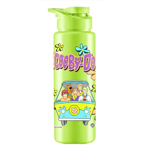 Garrafa Squeeze Scooby-Doo 750ml Salsicha Escola Passeio Lancheira BPA Free Lindo Adoram Criança e Adulto