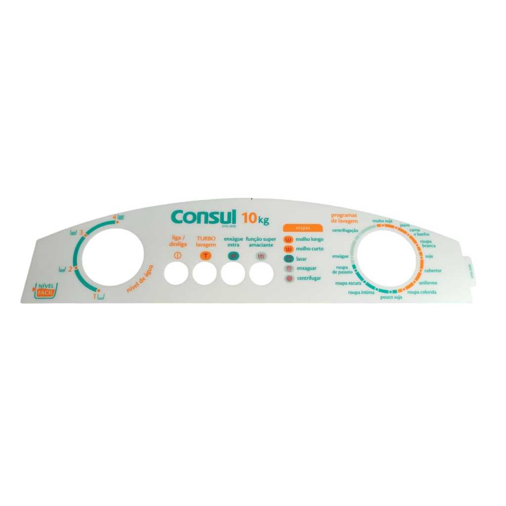 Adesivo Painel Decorativo Lavadora Consul CWL10B 2698