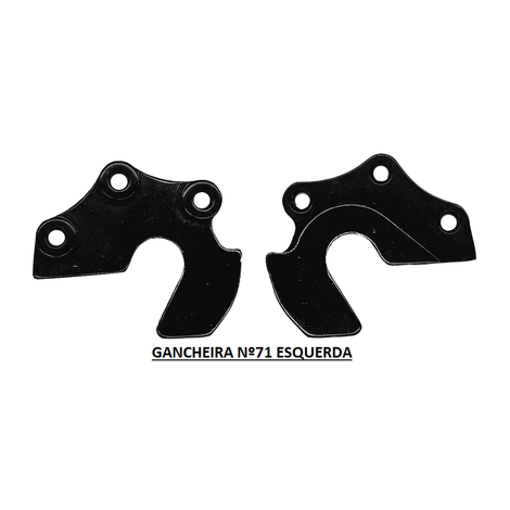 GANCHEIRA ALUMINIO PARA QUADRO - 71 E - OGGI AGILE CARBON / CALOI CARBON RACING EIXO 9MM E ELITE CARBON