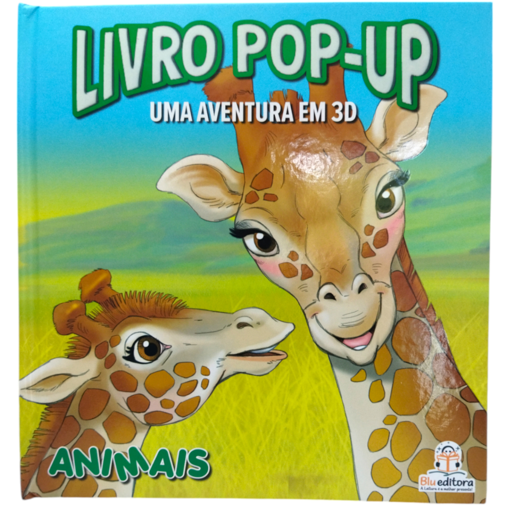 Livro Pop-Up - Uma Aventura em 3D - Animais - BluEditora - livros de pop-up - livros 3d