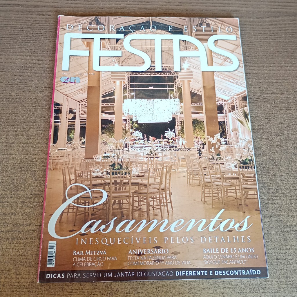 Revista Decoração e Estilo Festas Nº 01: Casamentos (2008) - Editora On Line