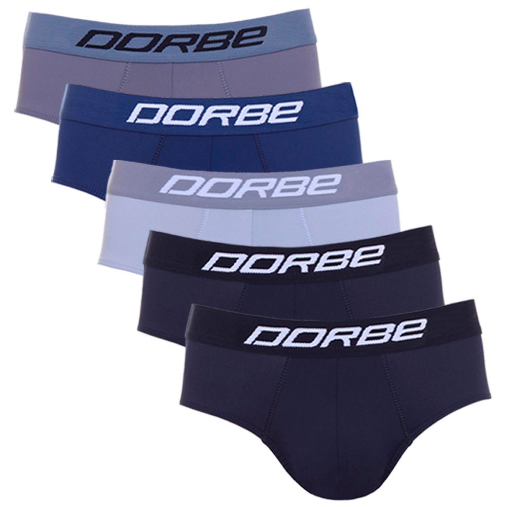 Kit 5 Cuecas Slip Microfibra Dorbe Original Masculina Classica Tradicional Clássica Cavada Macia em Oferta na Shopee