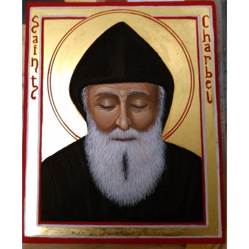 Ícone São Charbel 10cm em Oferta na Shopee