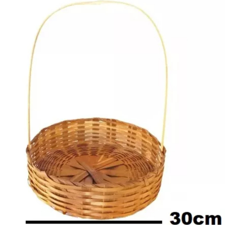 kit 10 Cesta De Bambu Fraldeira 30 Cm Presente Páscoa em Oferta na Shopee