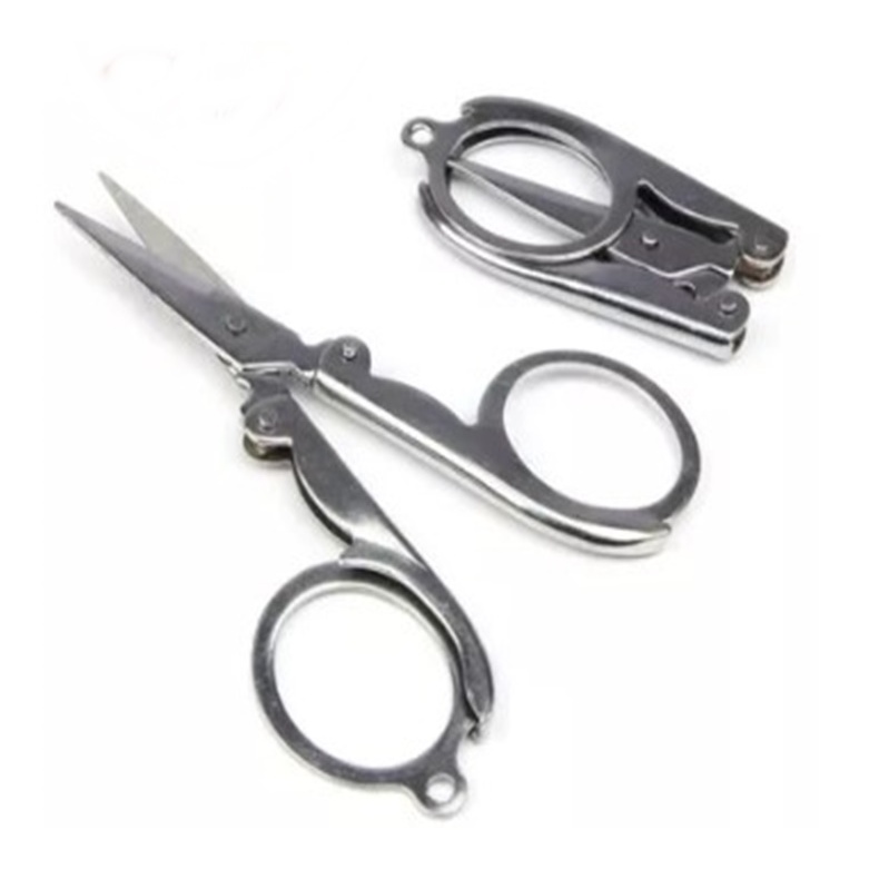 Tesoura De Bolso - Dobrável - Em Aço Inox - Para Viagem - Multiuso - Com 1 Unidade
