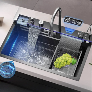 Cuba Quadrada Para Cozinha Gourmet Aço Inox 304 Torneira De Cozinha Monocomando Conjunto Completo em Oferta na Shopee