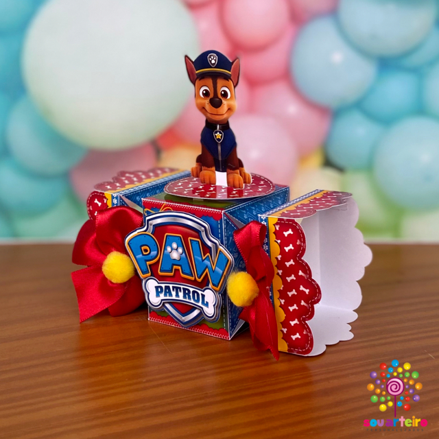 Caixa Bala 10 20 30 40 peças Lembrancinha Patrulha Canina aniversario Personalizados Decoração Festa Infantil