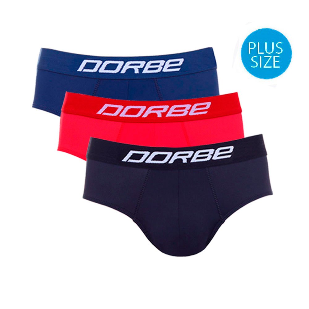 Kit 3 Cuecas Slip Microfibra Plus Size Dorbe Original Masculina Classica Tradicional Cavada Normal