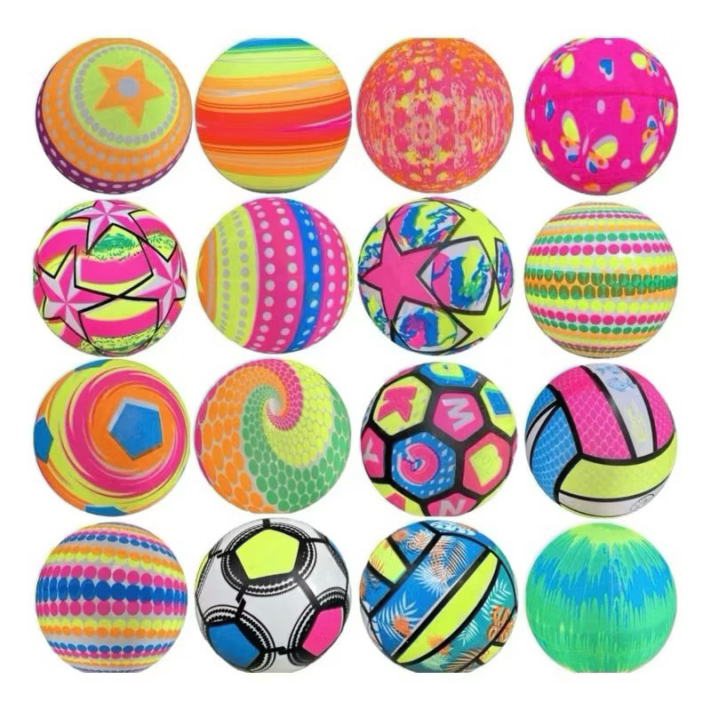 KIT COM 100 peças BOLA DE VINIL INFLAVEL INFANTIL COLORIDA PLASTICO PERSONALIZADA