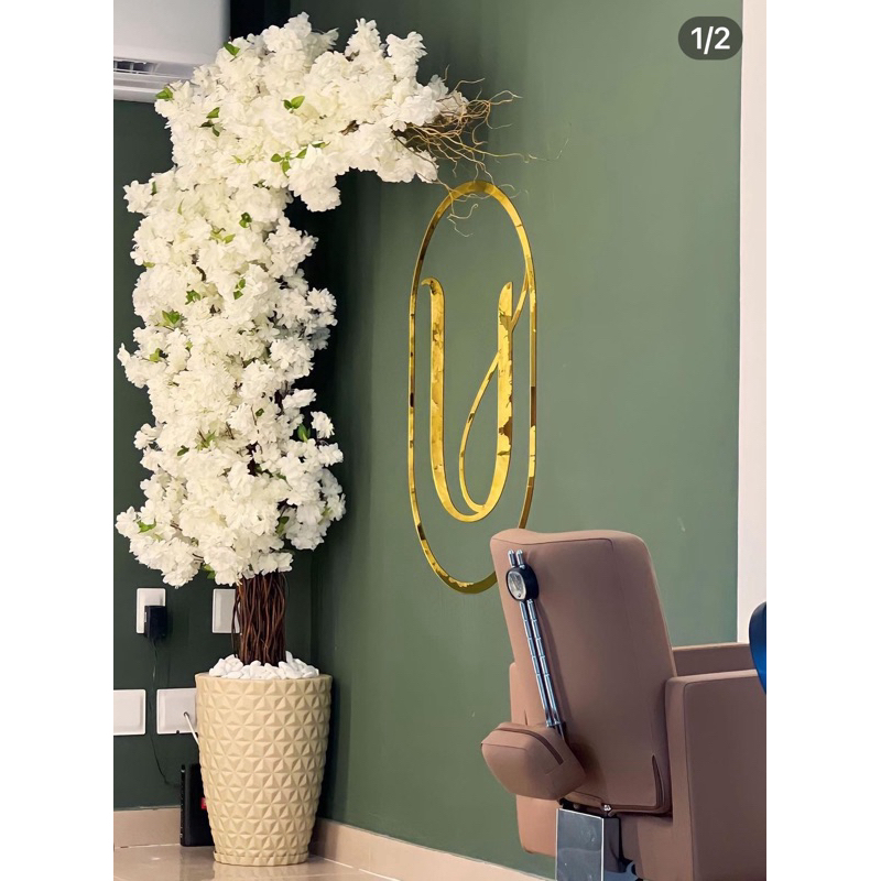 Árvore de Cerejeira Volumosa Planta Com Flores de Pessegueiro Rosa instagramavel Para Empresas Recepção/Cenário