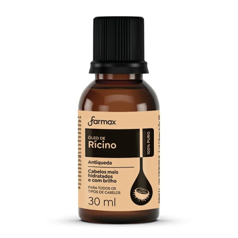 Óleo de Rícino 100% Puro 30ml Farmax Original em Oferta na Shopee