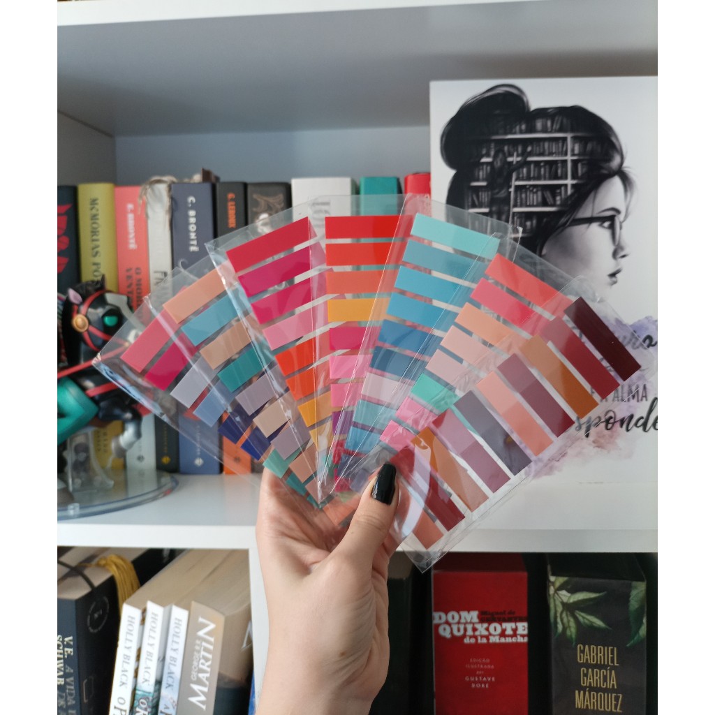 5/10/15 pacotes de flags post it, 1000/2000/3000 flags transparentes coloridas, marcador de livros, caneta cis spiro em Oferta na Shopee
