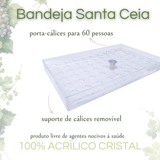 Bandeja Organizadora Santa Ceia em Acrílico Cristal em Oferta na Shopee