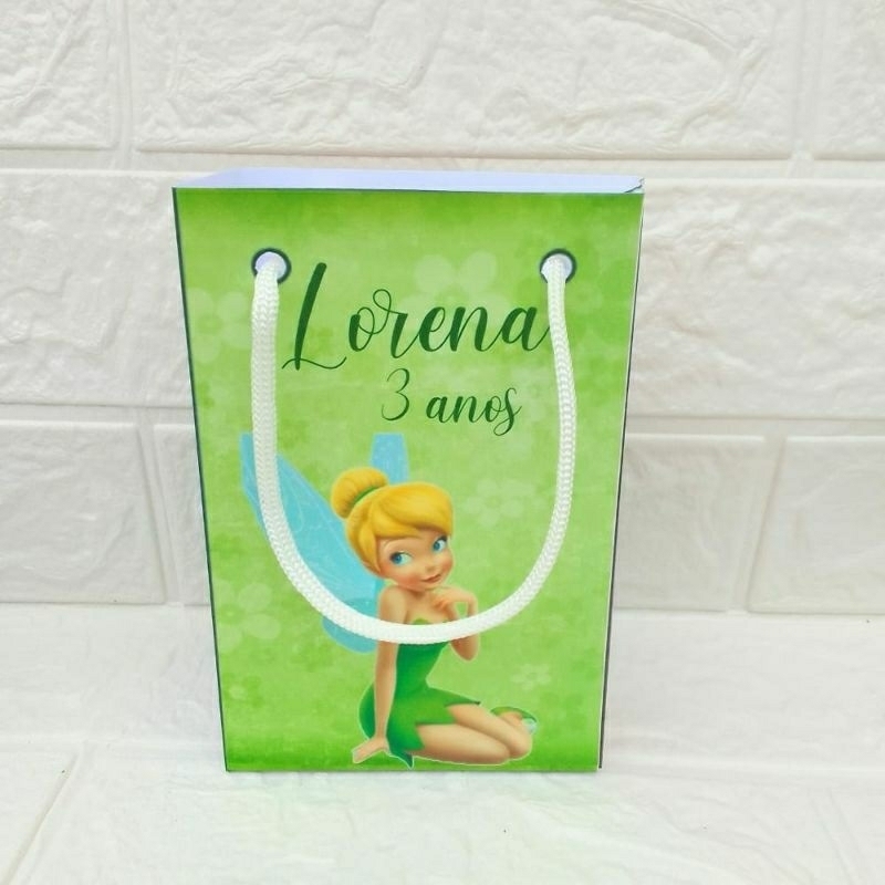 Sacolinha P Sininho / Tinker Bell Personalizados/Lembrancinhas de Festa/ Aniversário
