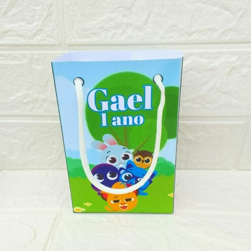 sacolinha personalizada Bolofofo Menino/ lembrancinhas/ aniversário/ festa infantil