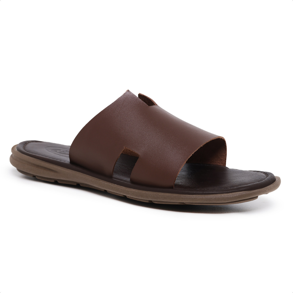 Chinelo de Couro Premium Modelo Maresias Chinelo de Praia Chinelo Casual em Oferta na Shopee