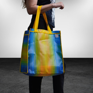 Sacola de nylon feira grande com alça longa de cadarço 40 cm X 37 cm X 22 cm em Oferta na Shopee