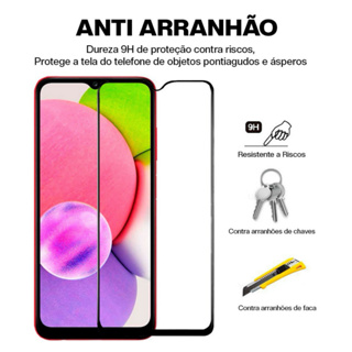 Pelicula 3D p/ celular 9H A20S compatível com samsung A12 A32 A03 One Fusion REALME C25 REDMI 9 POWER REDMI 9 NOTE 9  9T em Oferta na Shopee
