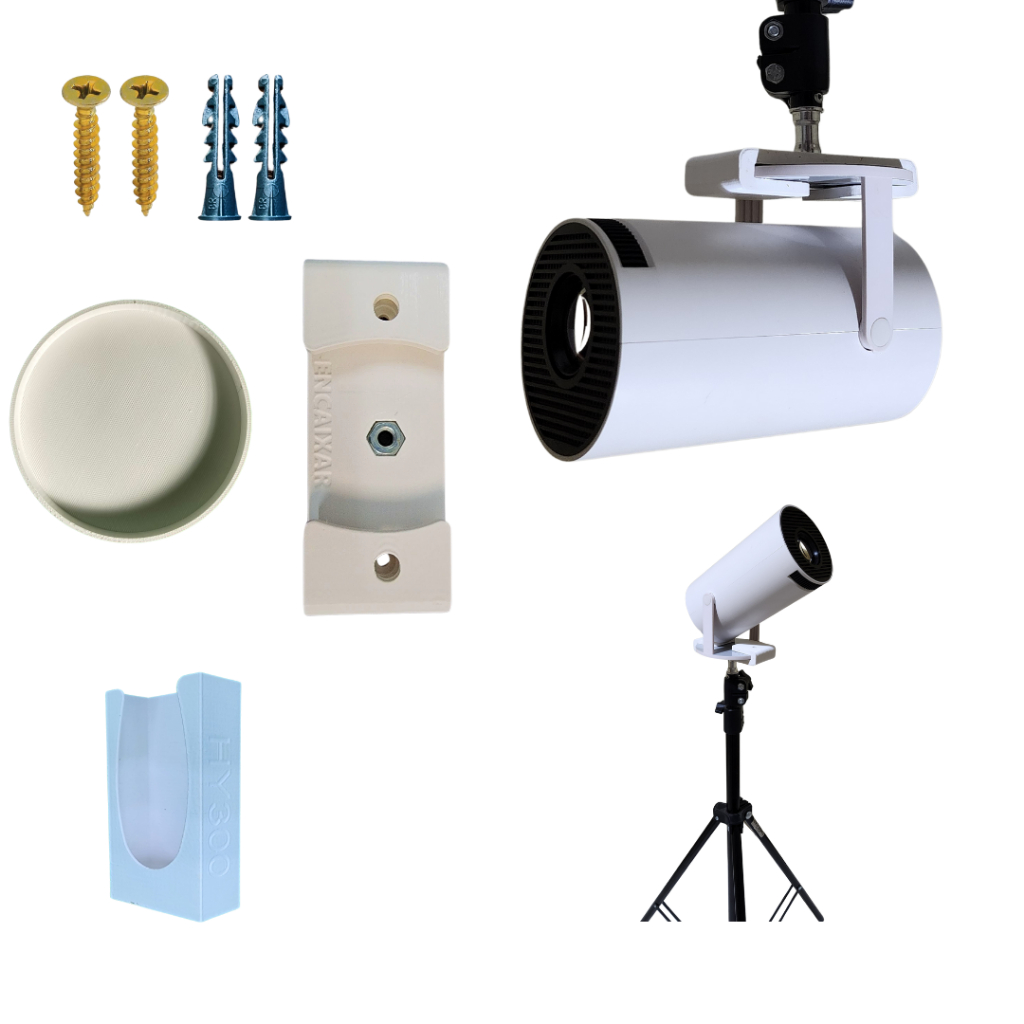 Kit completo Suporte para Projetor HY 300 - Branco