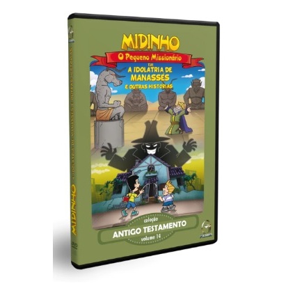 Midinho O Pequemo Missionário-A Idolatria de Manassés-DVD Infantil Gospel Cristão