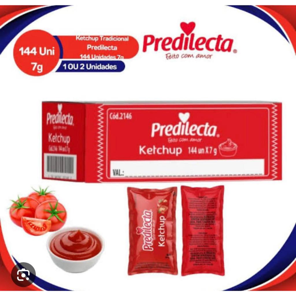 144 UNIDADES PREDILECTA CATCHUP SACHE 7G em Oferta na Shopee