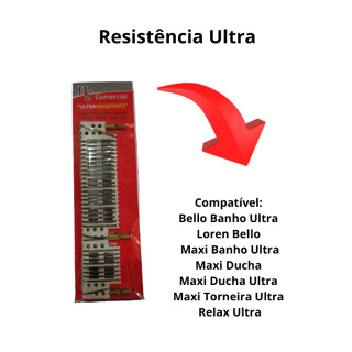 Resistencia Tipo Lorenzetti Ultra Resistente - 5500w - 220v 26A HS em Oferta na Shopee