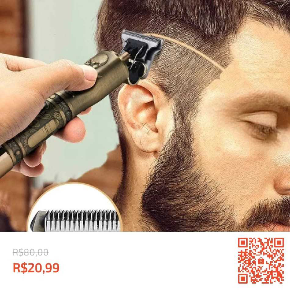 Máquina de cortar cabelo barbeiro dragão profissional elétrica bateria recarregável/BRAK FRIDAY