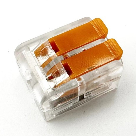 Conector rápido de fios elétricos tipo WAGO fios 0,5 a 6mm transparente e laranja em Oferta na Shopee
