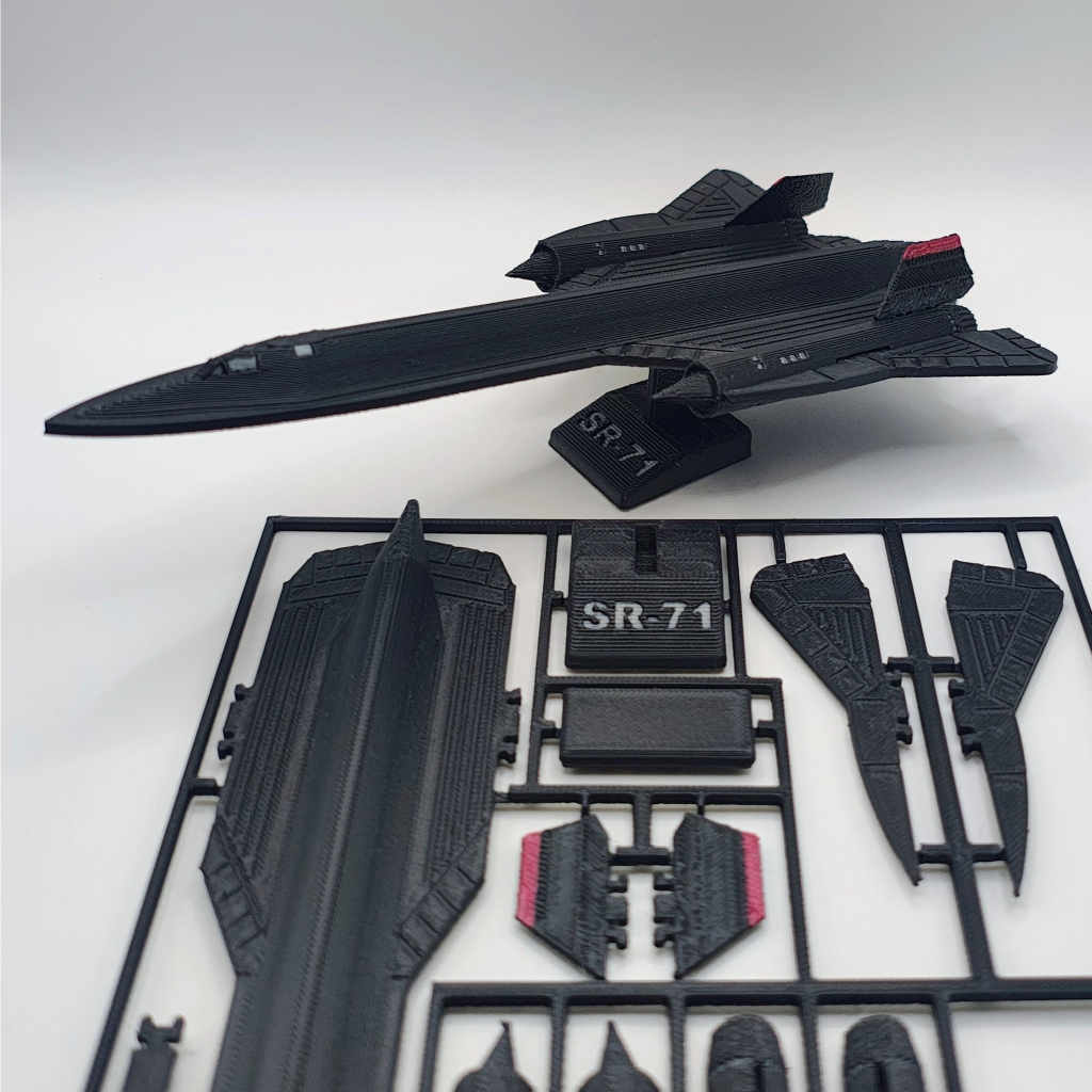 SR71 Blackbird Kit de Montar avião kit card kit cartão - miniatura Colecionavel SR-71