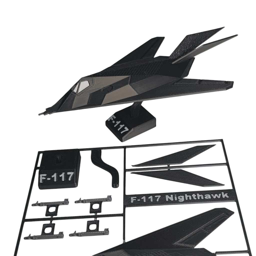 F117 Blackbird Kit de Montar avião kit card kit cartão - miniatura Colecionavel