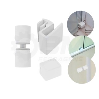 Kit Manutenção Box De Vidro Banheiro Batedor Guia Puxador em Oferta na Shopee