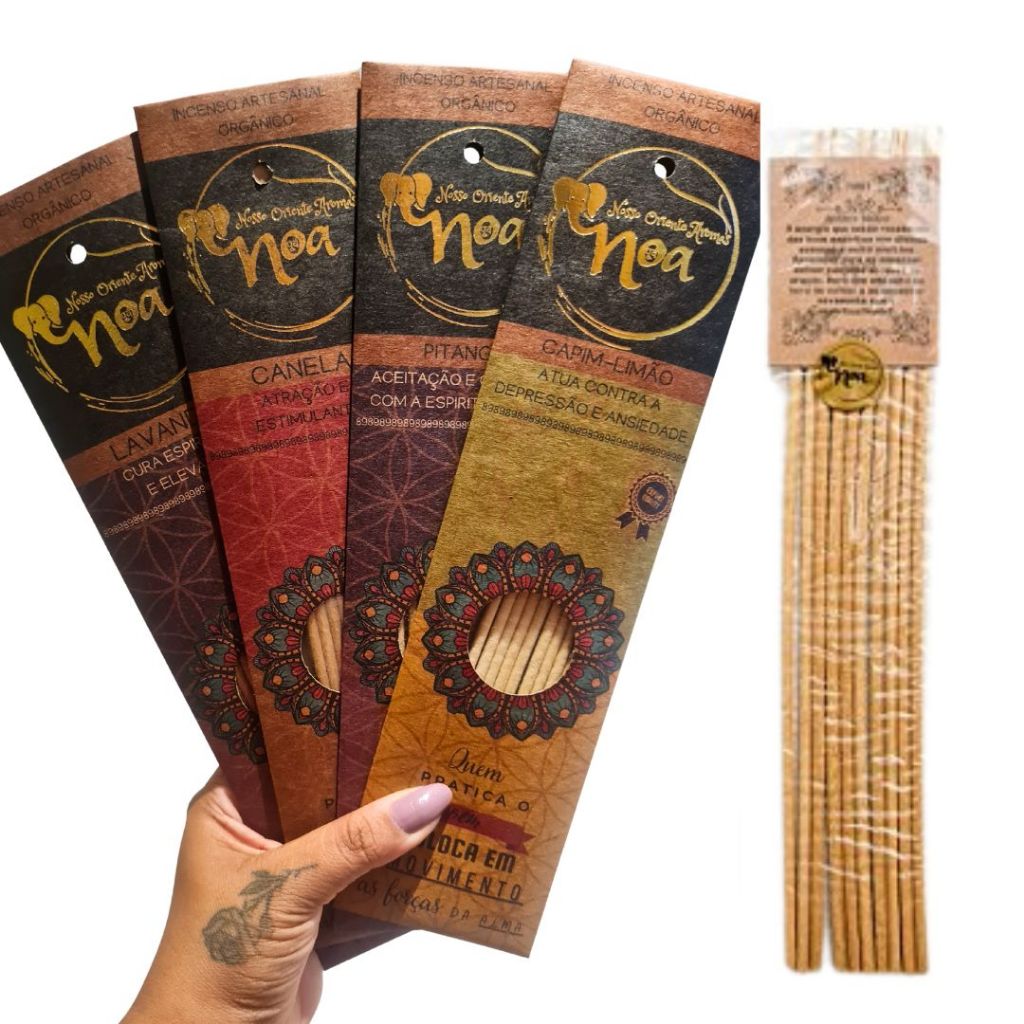 Incenso Noa Natural Vegano Nacional em Oferta na Shopee