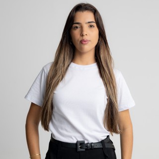 Camisa Camiseta Feminina Basica T-Shirt 100% Algodão Promoção em Oferta na Shopee
