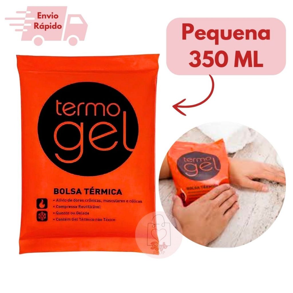 Bolsa Térmica Termo Gel Para Compressa Quente Ou Fria Tamanho Pequena 350 ML Alivio de Dores