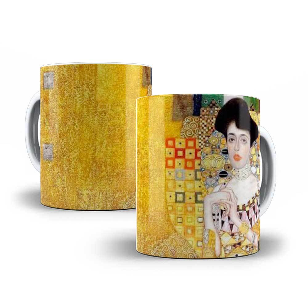 Caneca Gustav Klimt - O Retrato de Adele Bloch-Bauer I