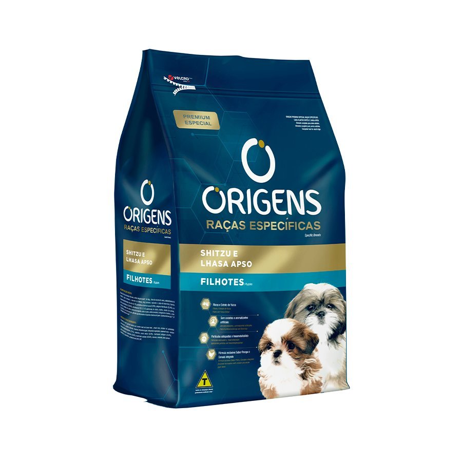 Ração Origens Raças Específicas para Shitzu e Lhasa Apso Filhotes - 1kg