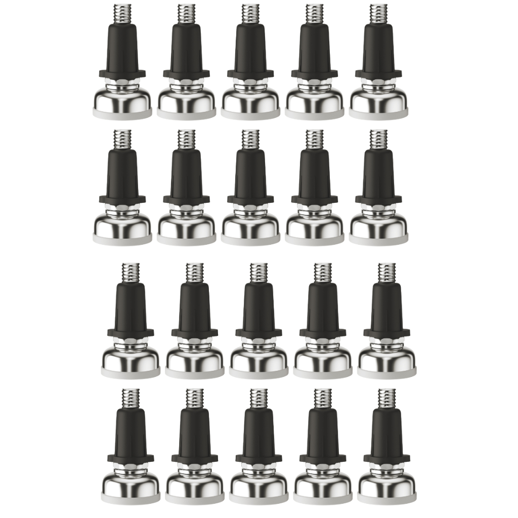 Kit Sapata Pé Nivelador 21mm + Bucha Sapata Niveladora Para Móveis em Oferta na Shopee