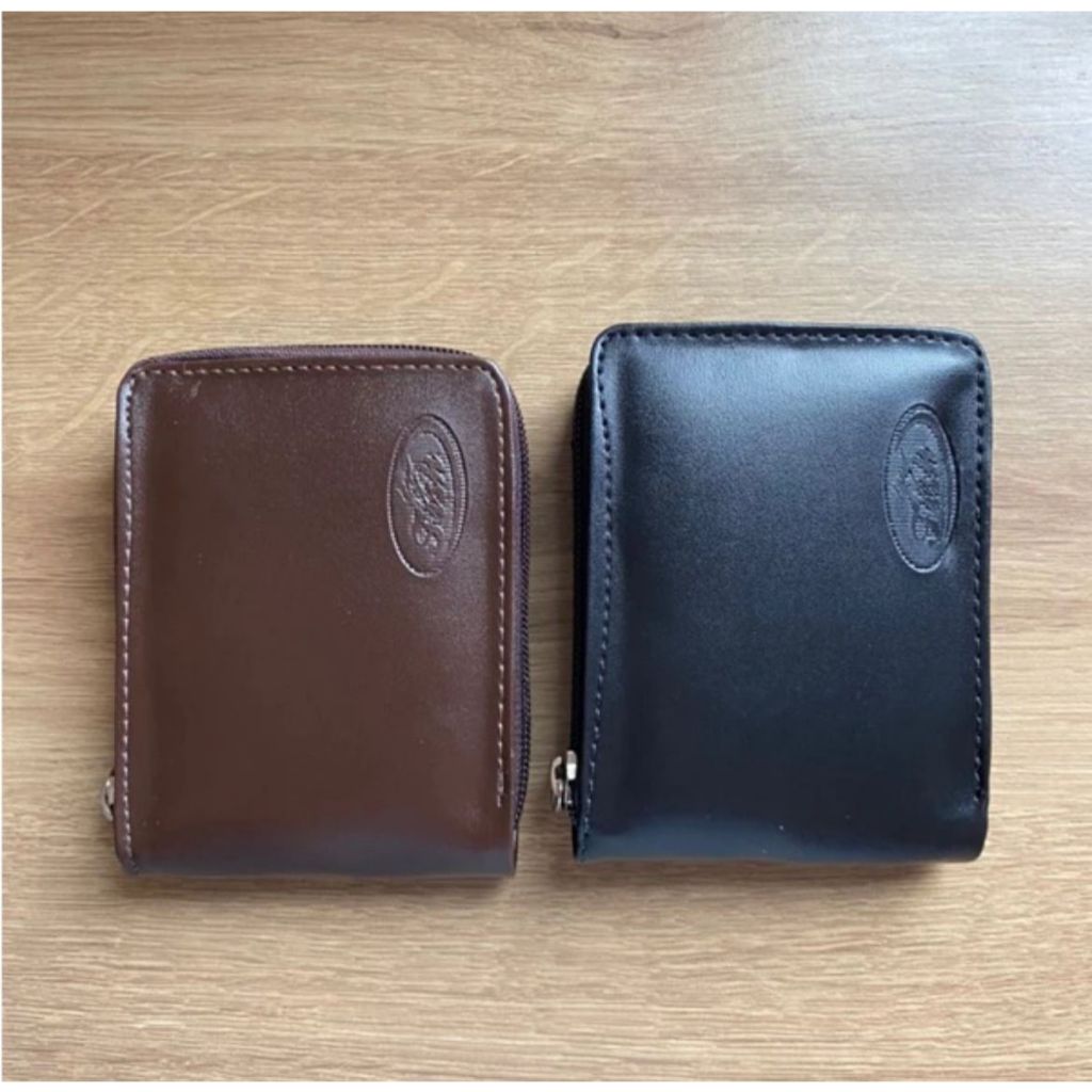 Carteira Masculina Couro Sintético Zíper Premium porta Cartão removível CNH Porta Moedas Moda