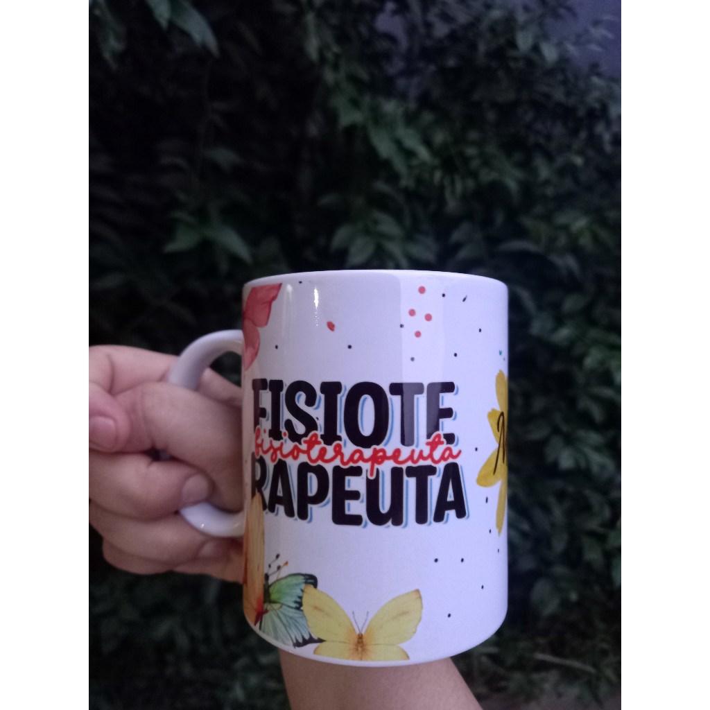 Caneca Porcelana Profissões Área Saúde Biomedicina Enfermeira Enfermagem Dentista Médica Medicina Veterinário Psicologia