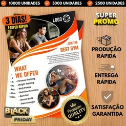 10000 Panfletos Folder Folhetos 10x14 90g Impressão Frente e Verso