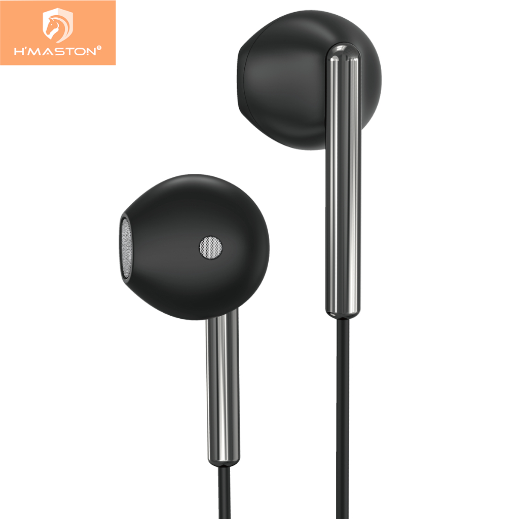 H'maston EJ-29 Fone de Ouvidocom microfone e fio alta Qualidade Graves Fortes - Audio
