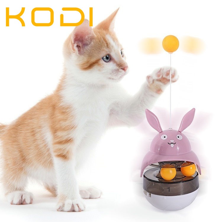 Comedouro Brinquedo Interativo Para Pets Porta Petisco Ração Dispenser Reduz Estresse -Z5