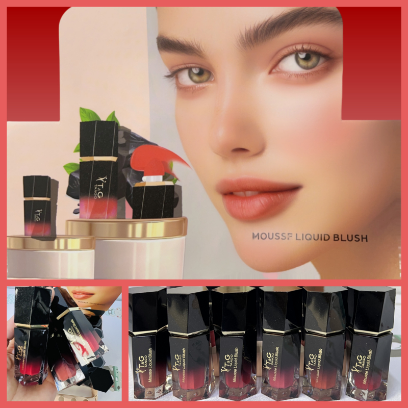 Blush Líquido 6 Cores Veludo Liso Mate Rosa-T&G Tango