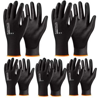 Kit 05 Pares Luva PU Danny Multitato Preta Flextactil Mecânico Epi Montagem Manutenção Geral em Oferta na Shopee