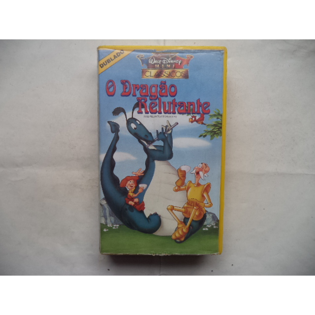 Fita Vhs Disney O Dragao Relutante Original Dublado