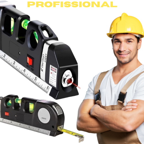 Nível Laser Original Profissional Trena Level Pro3 Estágios 3 Níveis Construção Envio rapido
